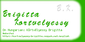 brigitta kortvelyessy business card