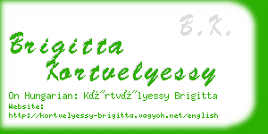 brigitta kortvelyessy business card